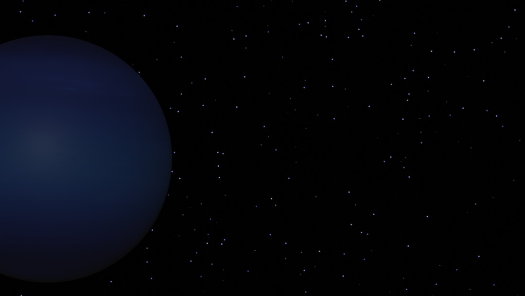 An rendered image of the planet Neptune