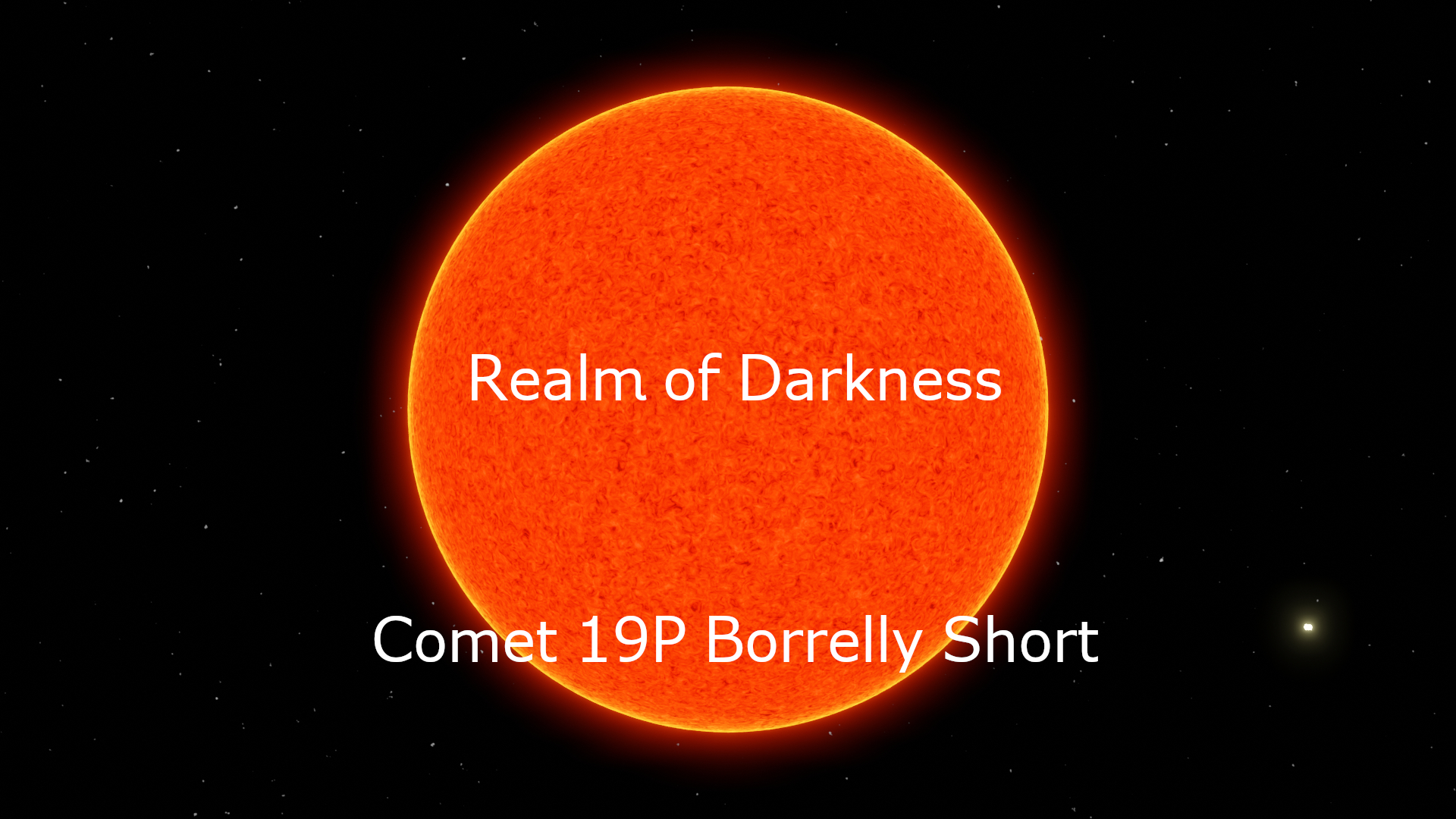 Image from Odysee DHBN Realm of Darkness Comet 19P/Borrelly Short Video