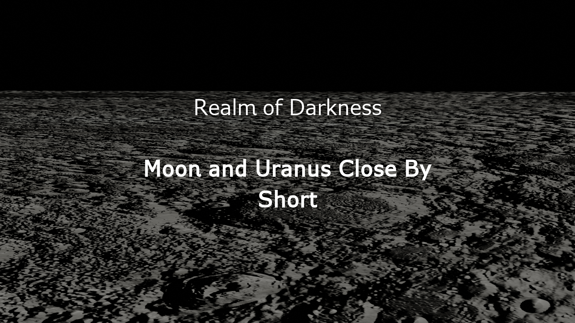 Image from DHBN Realm of Darkness Moon and Uranus Close By Short Video